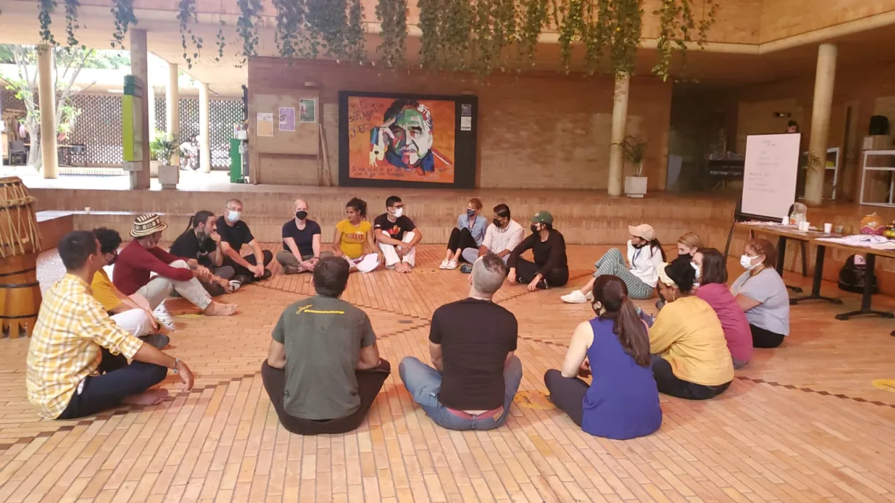 Community-based tourism group circle